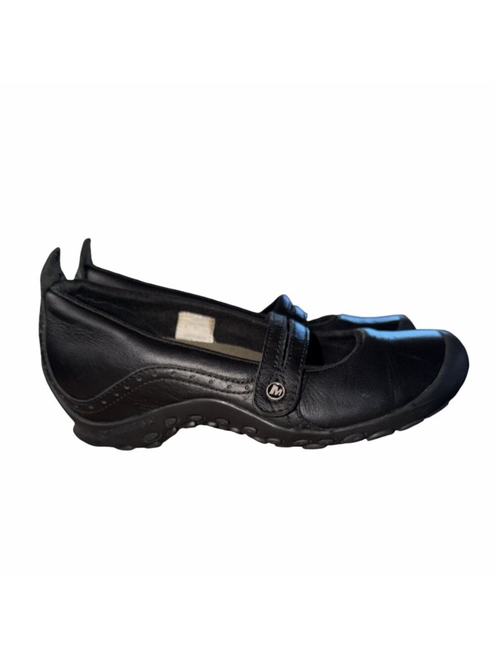 Merrell Plaza Bandeau Black Leather Mary Jane Shoes Women's Size 8 Vintage 2007